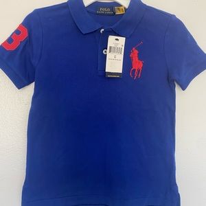 Blue Polo Ralph Lauren mesh polo shirt little boys size 5